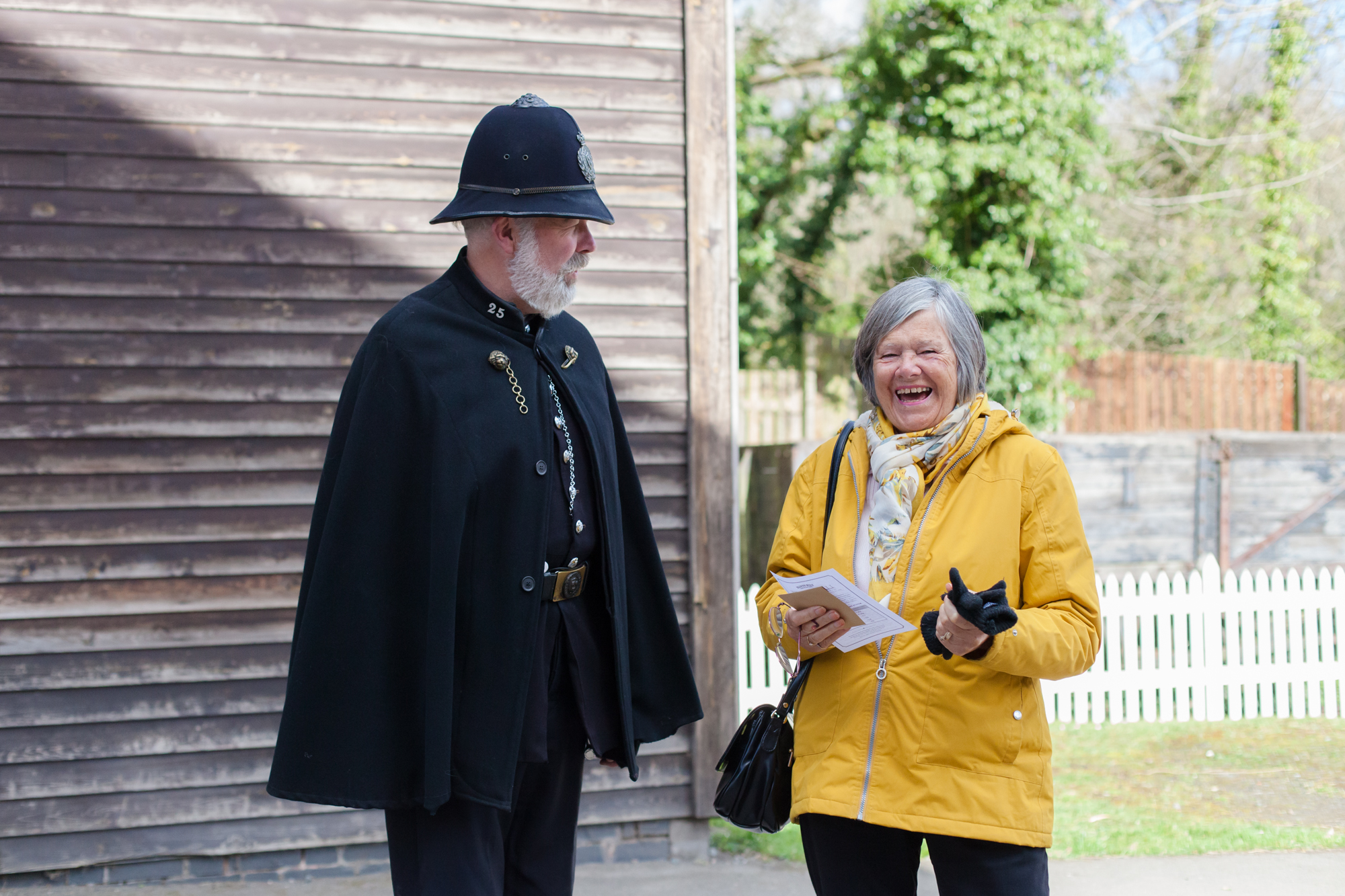 Constable Jarrett Talking To A Visitor At Blists Hill Victorian Town MT 04 2022