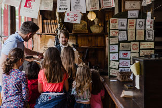 Inside the printers at Blists Hill Victorian Town